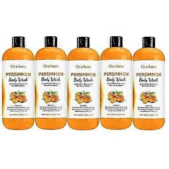 25-2026+1-5x Persimmon Body Wash for Body Odor Control - Purifying Deodorizing Soap for Eliminating Odor