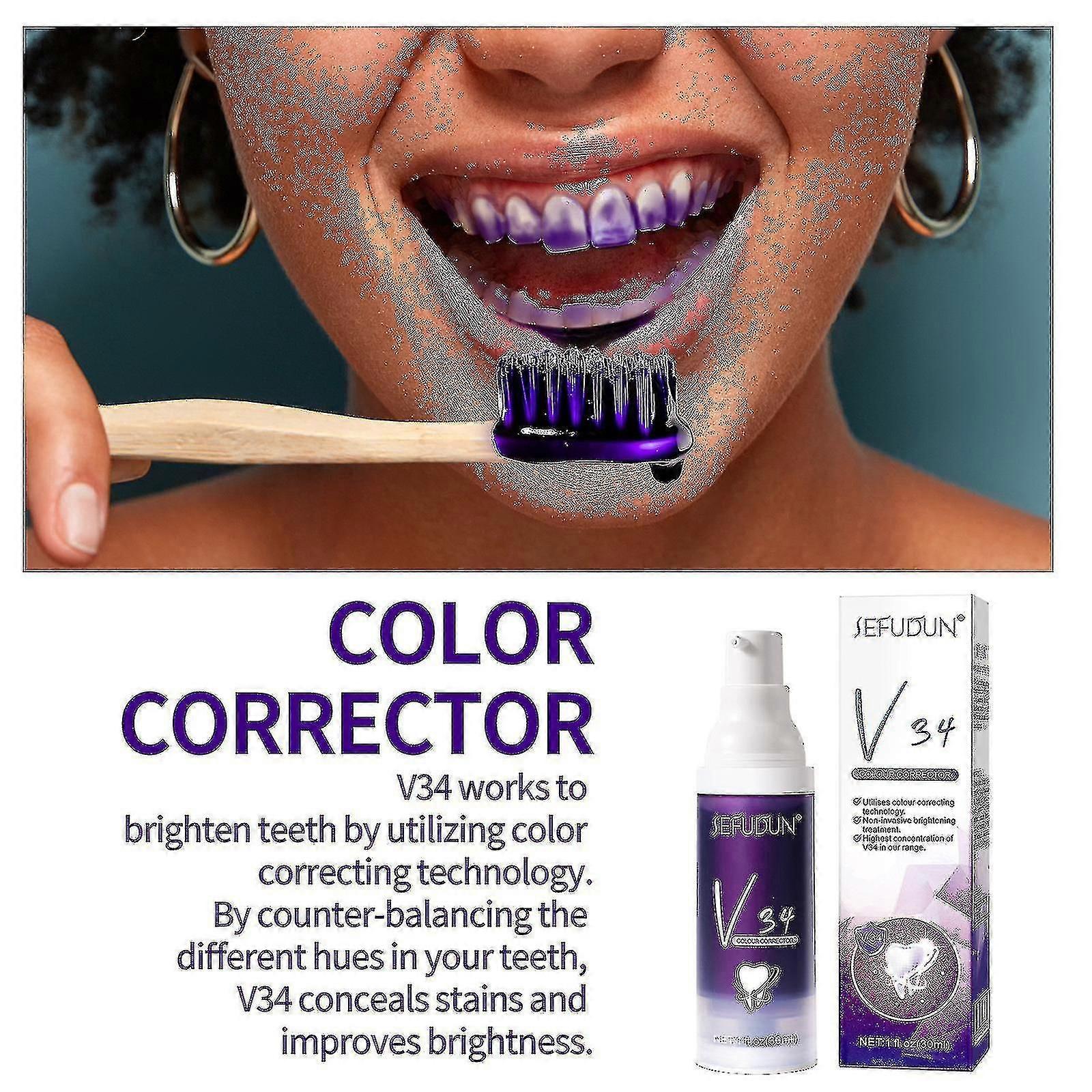 V34 Whitening Toothpaste Repairs Teeth Improves Sensitive Teeth Whitening Toothpaste--