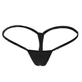 Lady G-string Pornographic Sexy Solid Color Small Straps Breathable Low Rise Women