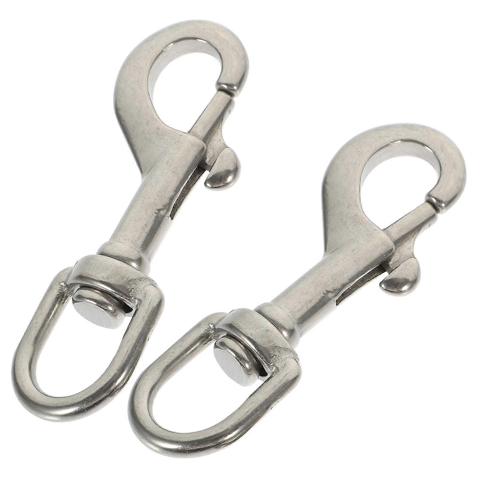 2Pcs Diving Hook Bolt Snap Hook Swivel Hook Underwater Bolt Snap Hook Single Headed Pet Leash Hook