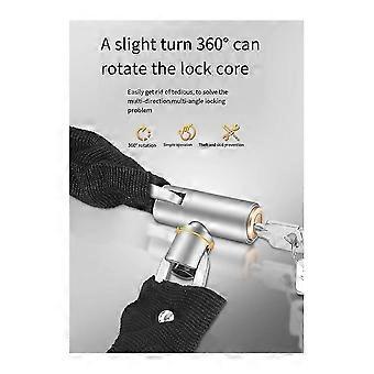 Bicycle Chain Lock Portable Anti-Theft High Security Mountain Bike Lock Portable Anti-Theft Chain Lo