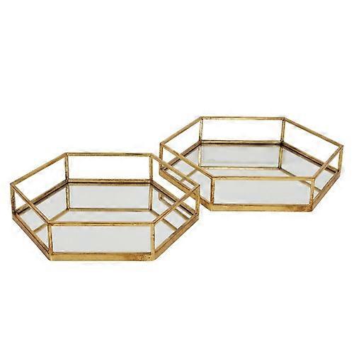 Hill Interioare Hexagon Tray Set (Pachet de 2)