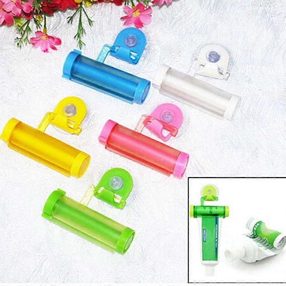 Rolling Squeezer Toothpaste Dispenser Tube Partner Sucker Hanging Holder