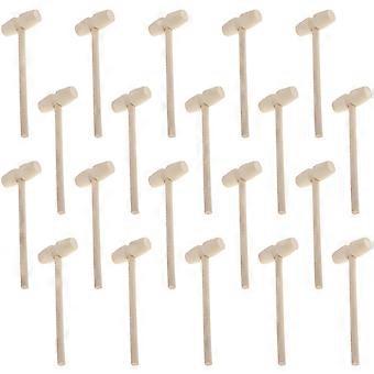 Children's Knocking Toy Mini Wooden Hammer for Hand Coordination 20Pcs
