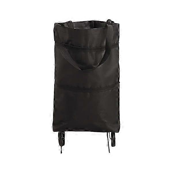 Wheeled folding shopping bag
