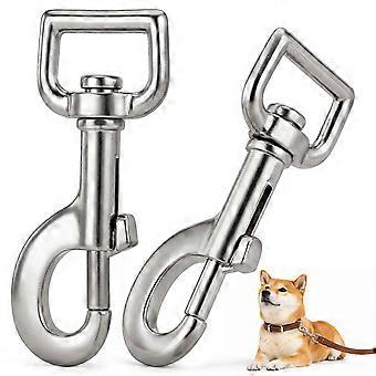 2szt Dog Chain Buckle Dog Metal Buckle Clip Dog Strap Swivel Clip Dog Leash Supplies