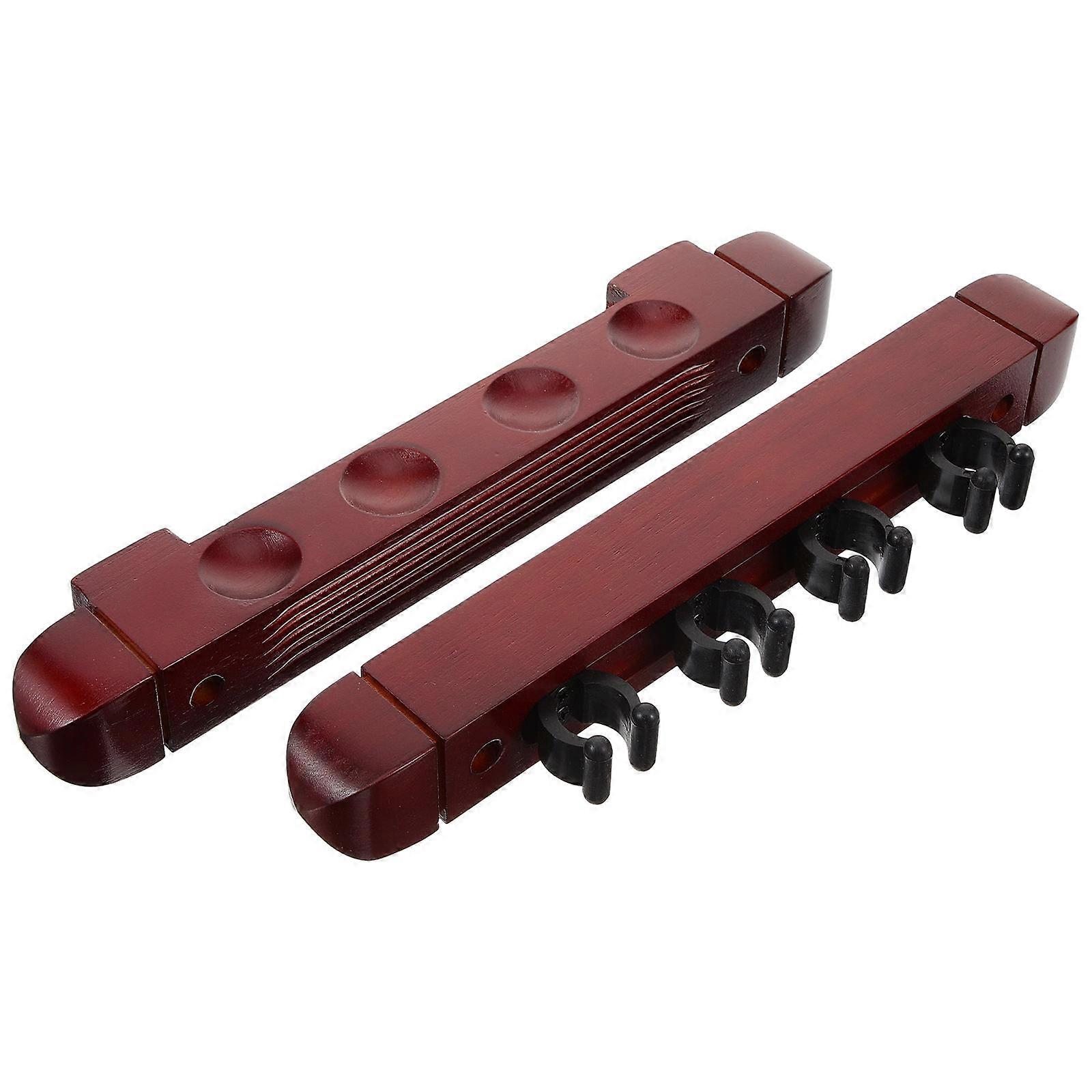 1 Satz Wandhalterung Queue Rack Multi-Slot Queue Rack Wooden Pool Stick Rack Billard Queue Halter