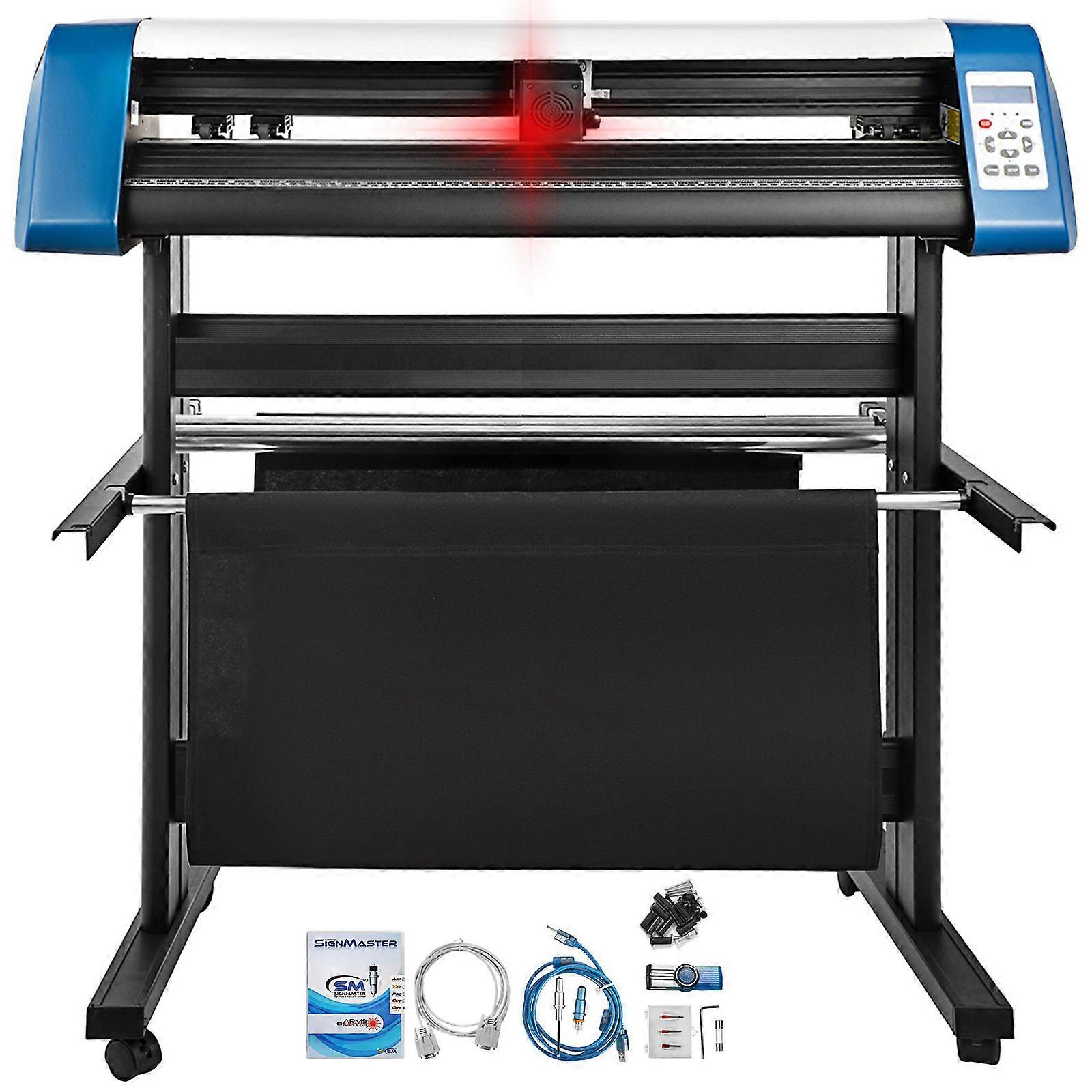 34 polegadas semiautomático contorno cortador de vinil plotter posicionamento manual