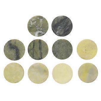 Eyelash Extension Jade Stone Eyelash Glue Holder for 10Pcs Reuseable Pallet