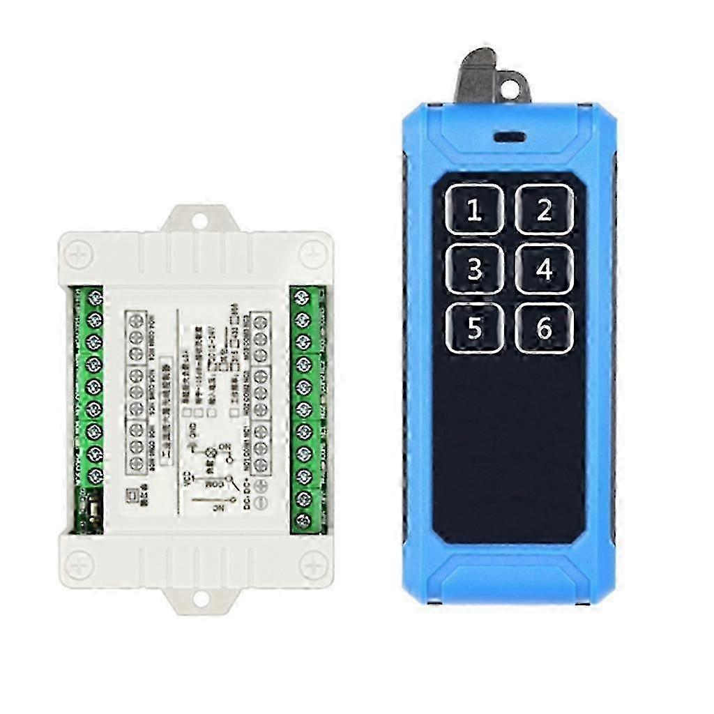 Wireless Switch 12V-36V 6CH Relay Receiver Module + 6 Botton RF Remote Control