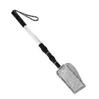 Cat Litter Scoop Stainless Steel for Cleaning Use Black Reliable