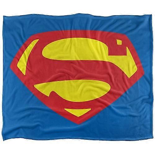 Superman 1952 Shield Polyester Soft Touch Blanket