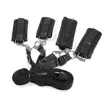 Set aus weichen Ledermanschetten mit verstellbaren Riemen für Fitnessübungen an Händen, Handgelenken und Knöcheln, 2182