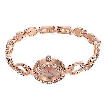 Quartz horloge voor dames, digitaal horloge voor tijdmeting, gouden polsversiering.