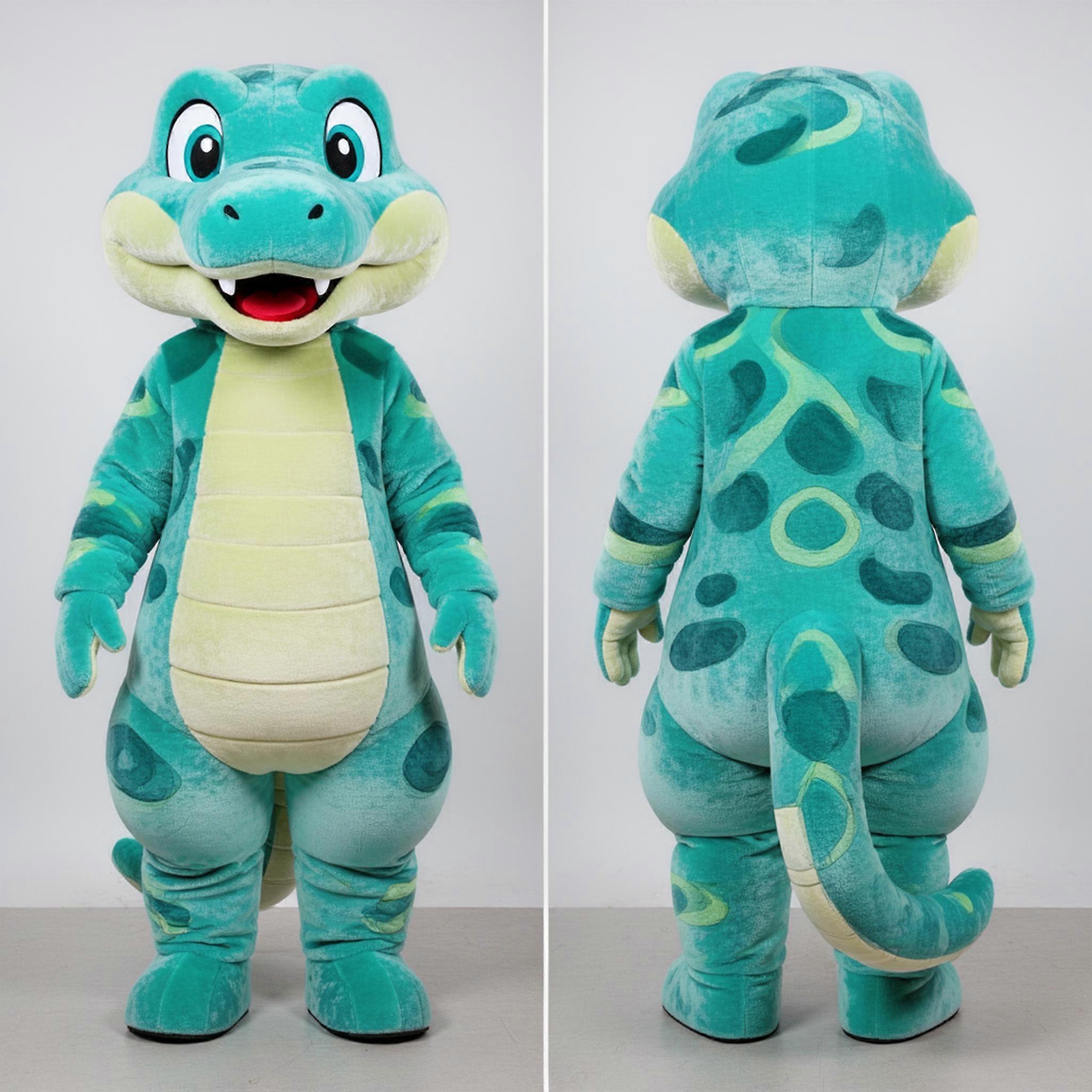 MASTICOT Turquoise Scaled Anaconda Mascot