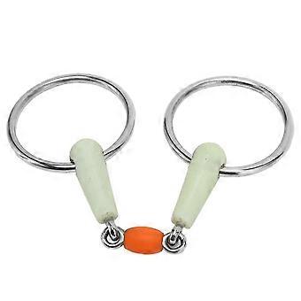 Horse Mouth Bit Apple Flavor Professional Stainless Steel Horse Snaffle Bit compatible with Training Equestrian Equipment