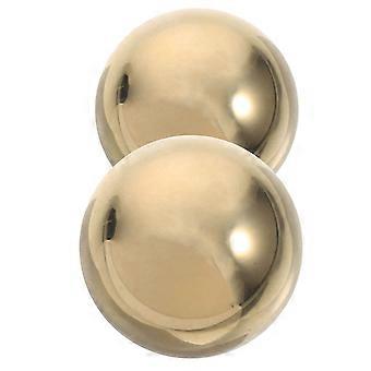 Golden Brass Hand Exercise Balls for Meditation 6Pcs Decorative Ornaments