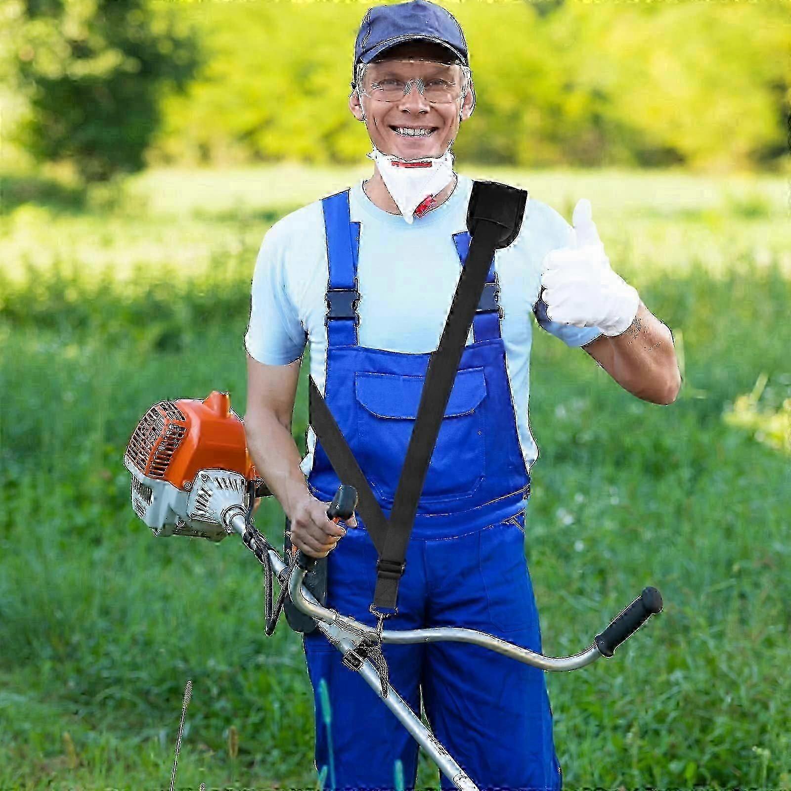 Universal Shoulder Strap for String Trimmers and Leaf Blowers Compatible with Multi Head System