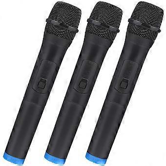 Party Microphone Photo Props Faux Microphone Model Realistic Appearance Children 24x4.5cm 3Pcs