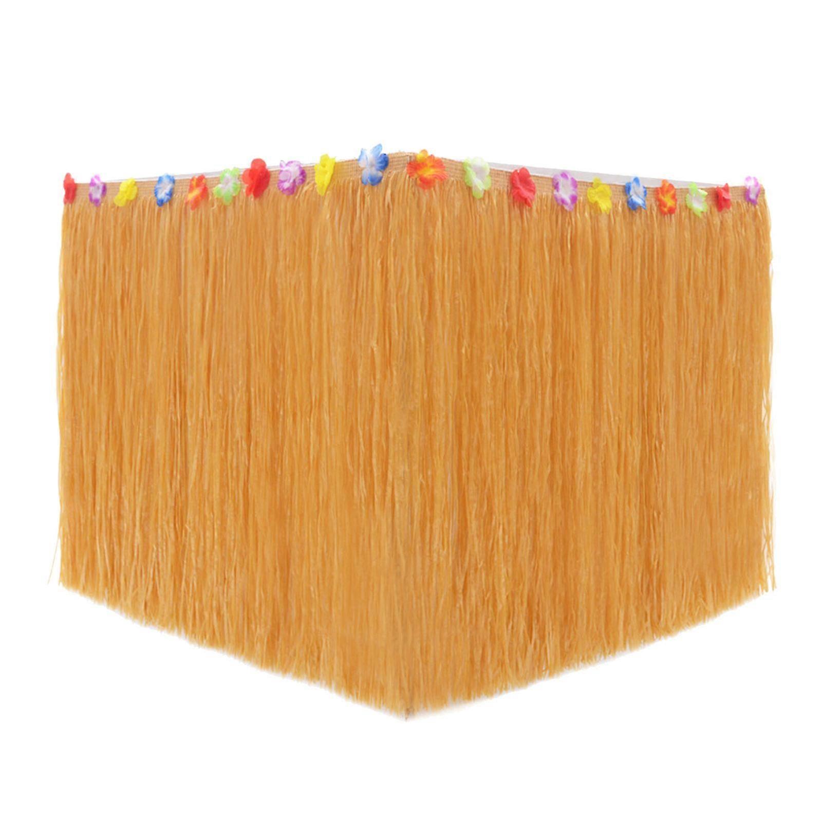 Tropical Straw Table Skirt Durable