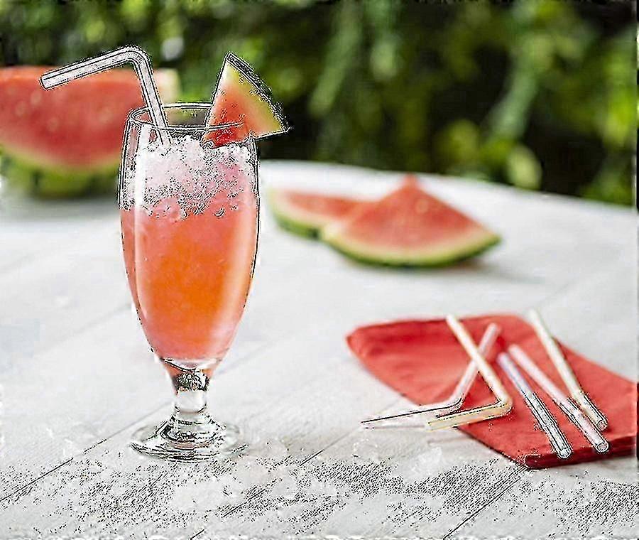 Flexible 9.4 Inch Disposable Straws