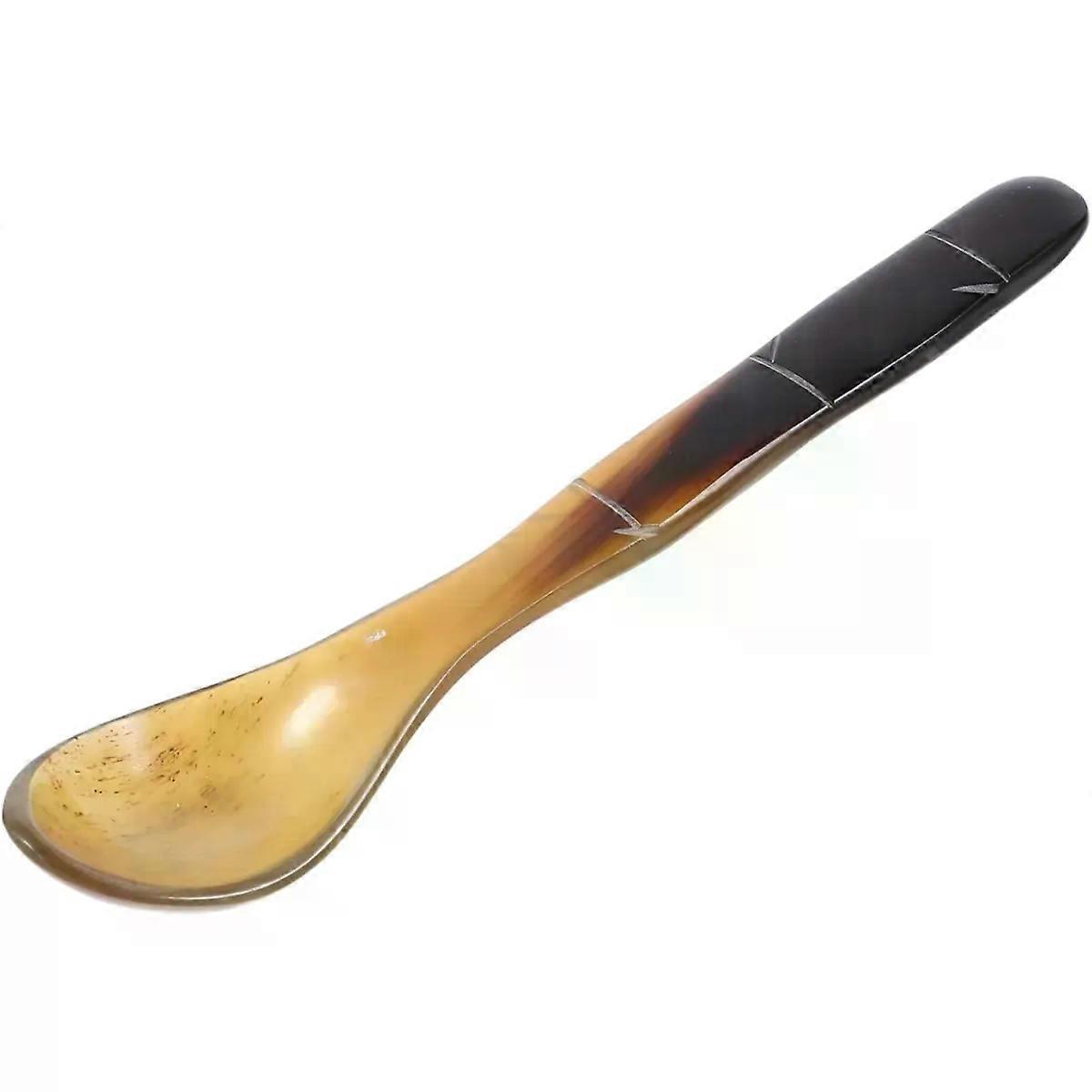 Bamboo Handle Spoon for Dessert Serving and Mixing