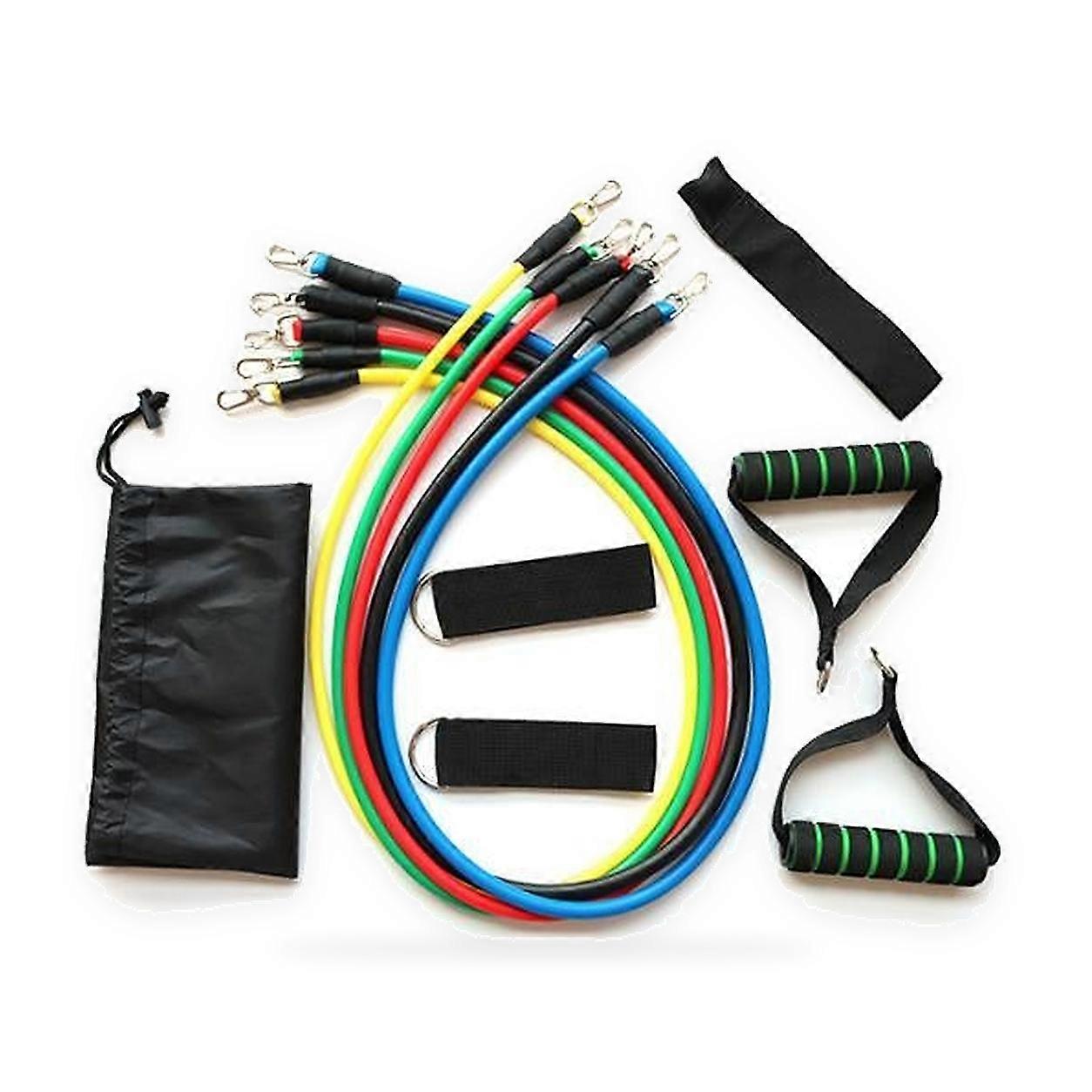 5-pack exercise band with handle 