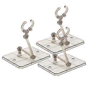 Assembly Action Figure Display Holder Bases for Storage 3Pcs Transparent ABS Support