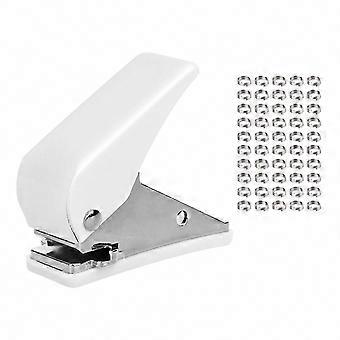 Dart Flight Hole Punch with 100 Spring Rings for Darts