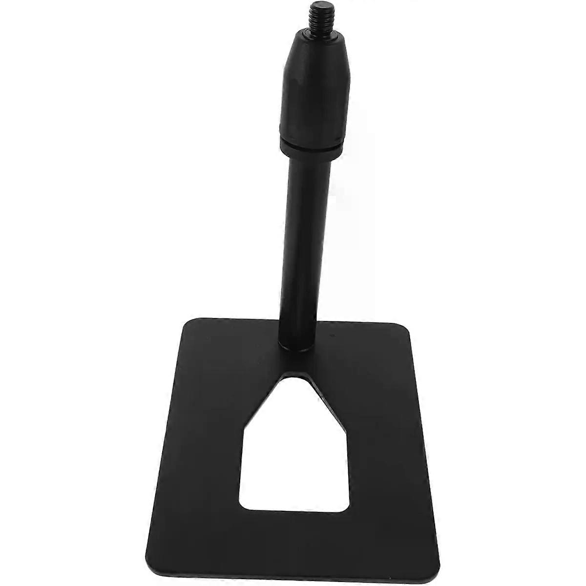 Desk Mic Stand with Rectangular Metal Base Tabletop Holder for Streaming Angle Compatible with Various Microphones for Comfortable Live Streaming