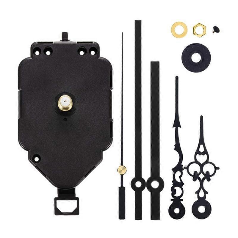 Pendulum Clock Mechanism Set Wall Clock Motor Replacement with Multiple Hands Pointer and Pendulum Repairing Kits