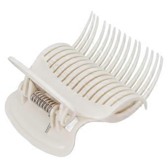 12Pcs Strong Hold Hair Claw Clips for Sectioning and Styling, NonSlip Salon Hair Clips White