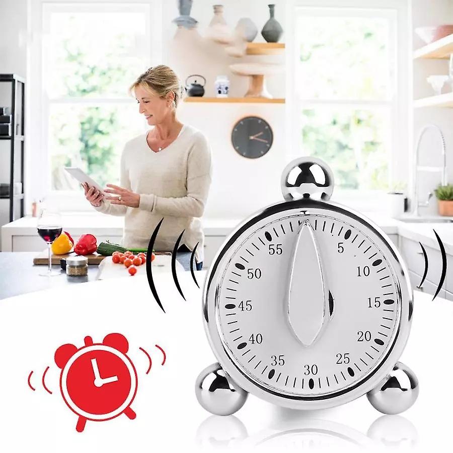 60 Minutes Kitchen Mechanical Timer Baking Cooking Reminder
