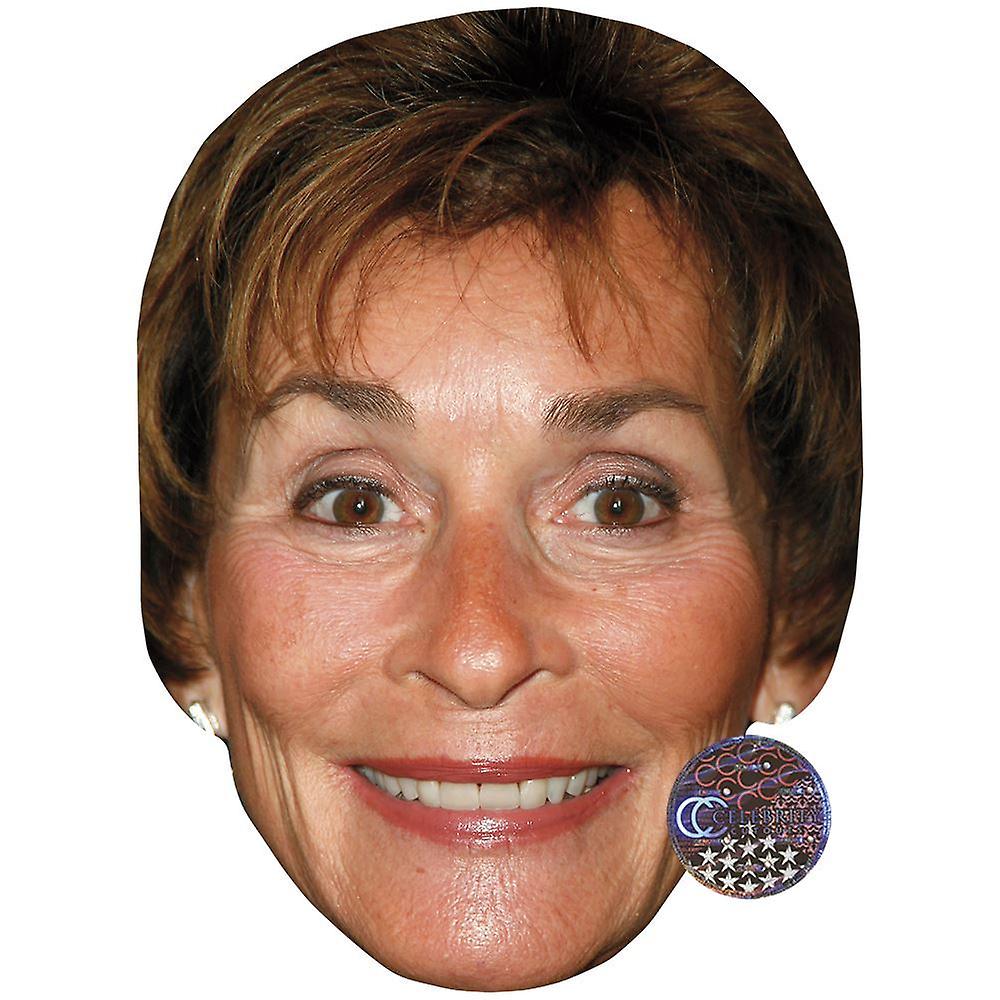 Judy Sheindlin Celebrity Mask, Flat Card Face