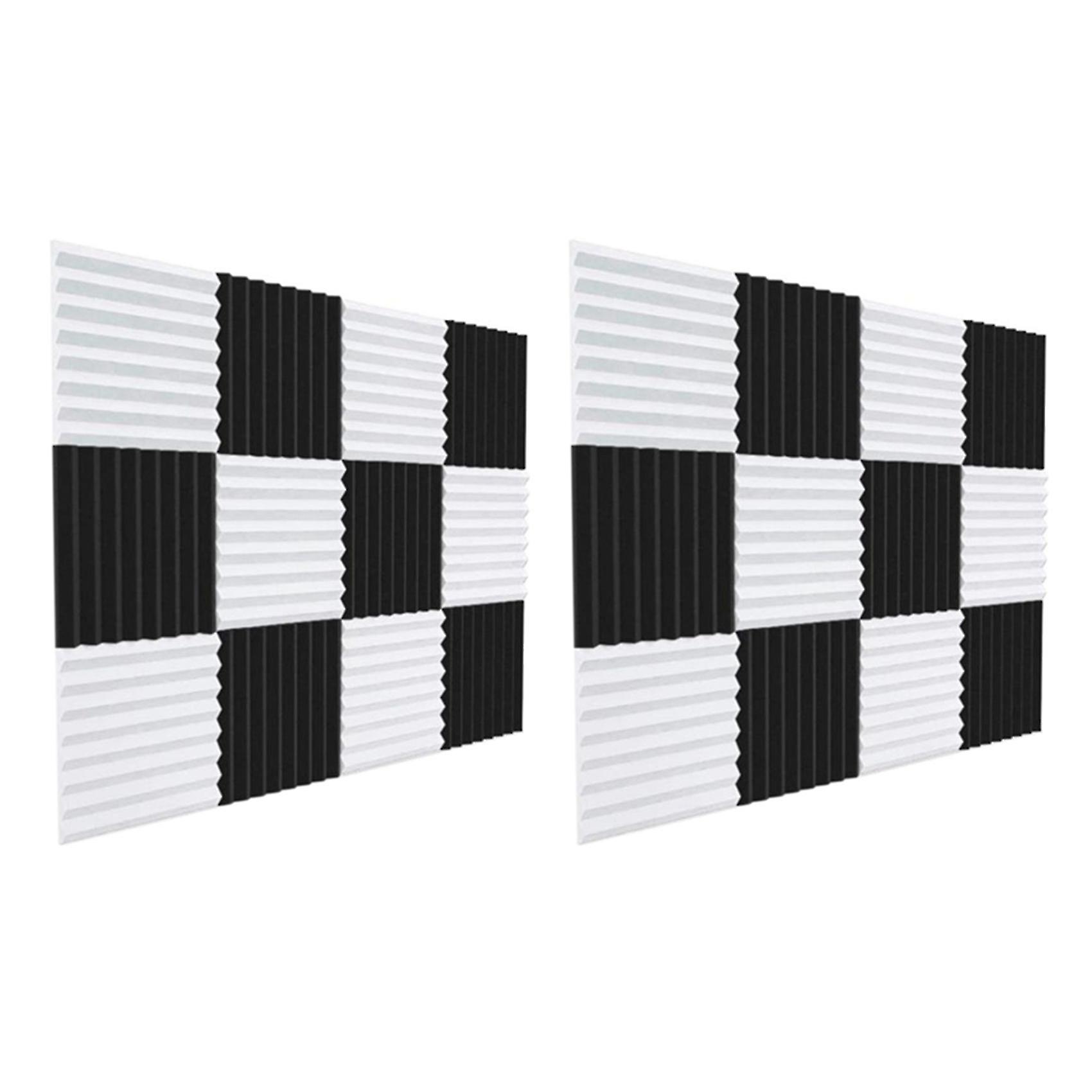 24 pezzi pannello di schiuma acustica, cunei acustici di isolamento acustico pad di isolamento acustico, per il soffitto dello studio Ga