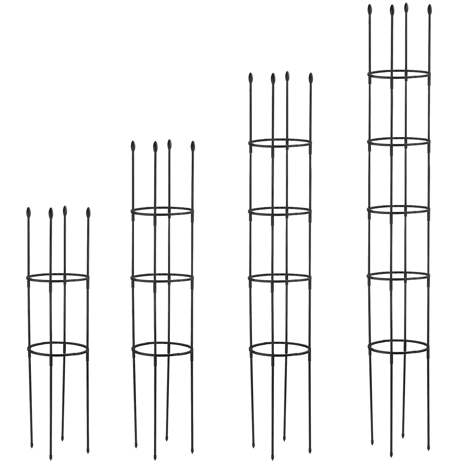 Rankgitter-Set, 2 Stück, 185 Cm – Spiral-Spalier Für Kletterpflanzen & Gemüse Im Garten