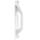 Straight handle in white aluminum for sliding or removable doors