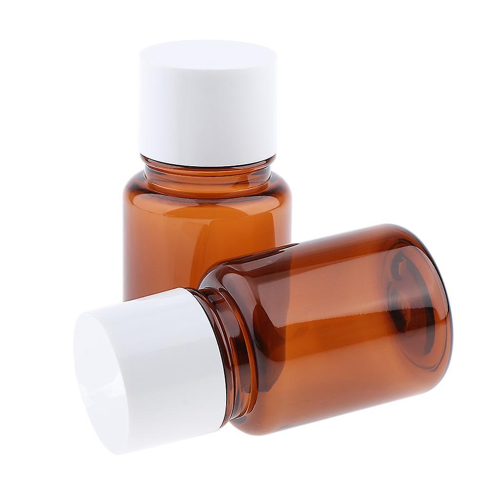 2Pcs Empty PET Makeup Lotion Toner Bottles Travel Refillable Container 100ml