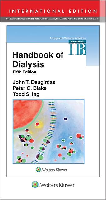 Handbook Of Dialysis by John T. Daugirdas Paperback