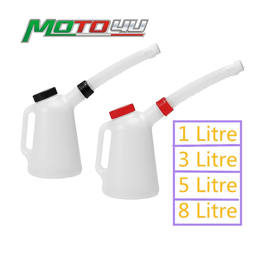 1pc Universale Garage Oil Fuel / Oil Misurazione Brocca con beccuccio flessibile per auto Moto Olio di plastica Oliatore Pot 1L / 3L / 5L / 8 litri