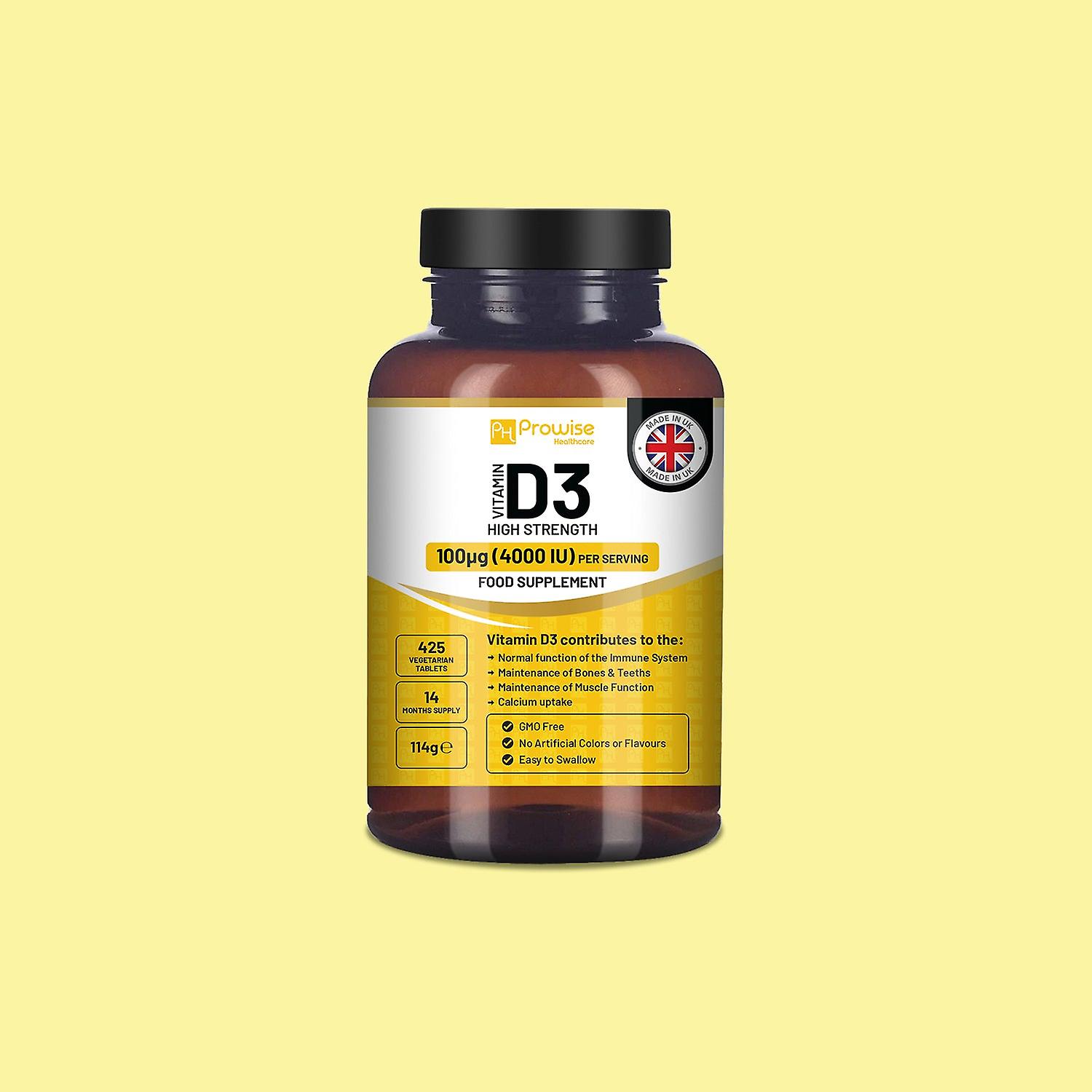 Vitamin D3 4000 Iu 425 Vegeterian Tablets