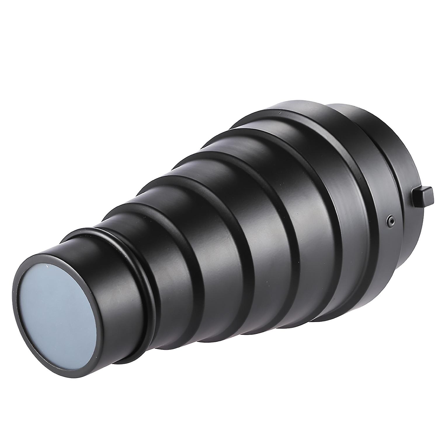 Metal Conical Snoot with Honeycomb Grid 5pcs Color Filter Kit for Bowens Mount Studio Strobe Monolig