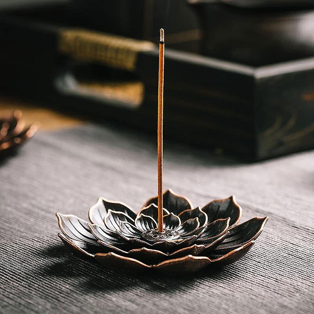 Lotus røgelse holder messing røgelse brænder pind kegle røgelse catcher holder