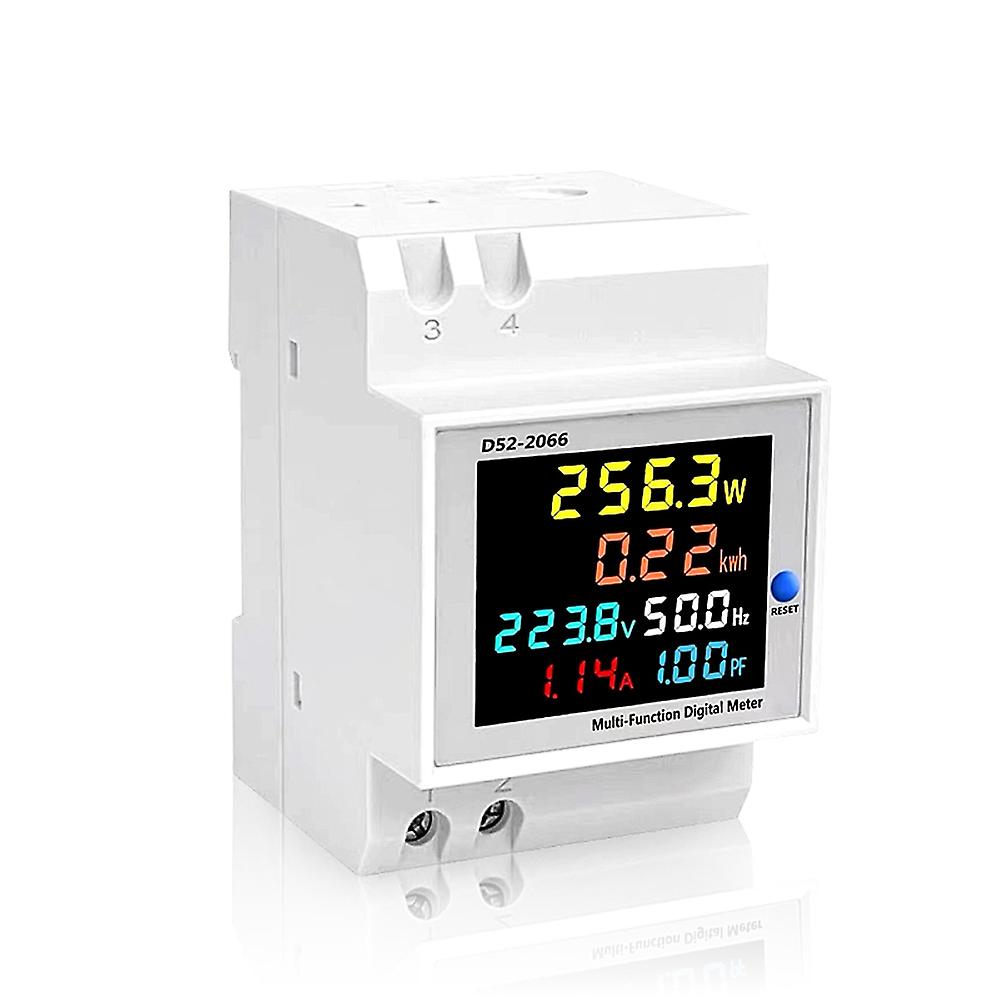 Single-phase Electricity Meter Household Intelligent Electric Meter Guide Rail Installation AC Volta