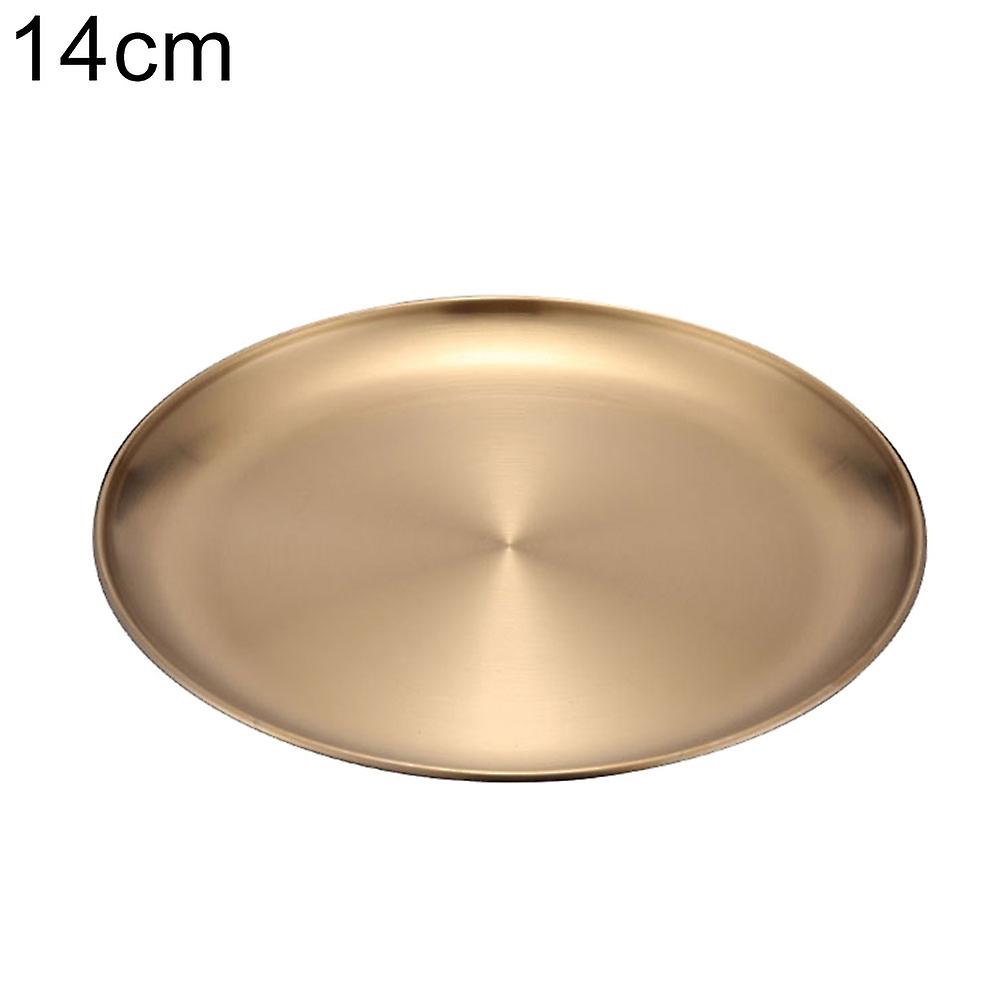 ZHOUBA 14/17/20/23/26cm Round Dining Plate Tableware Meat Dessert Pizza Dish Fruit Tray