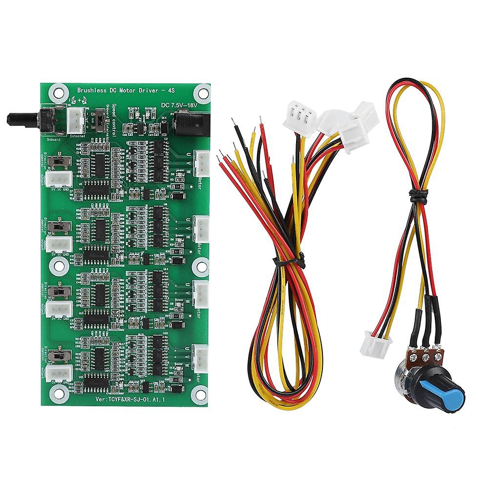 4 Channels Brushless Motor PWM Multi level Protection Brushless Motor Speed Controller Driver