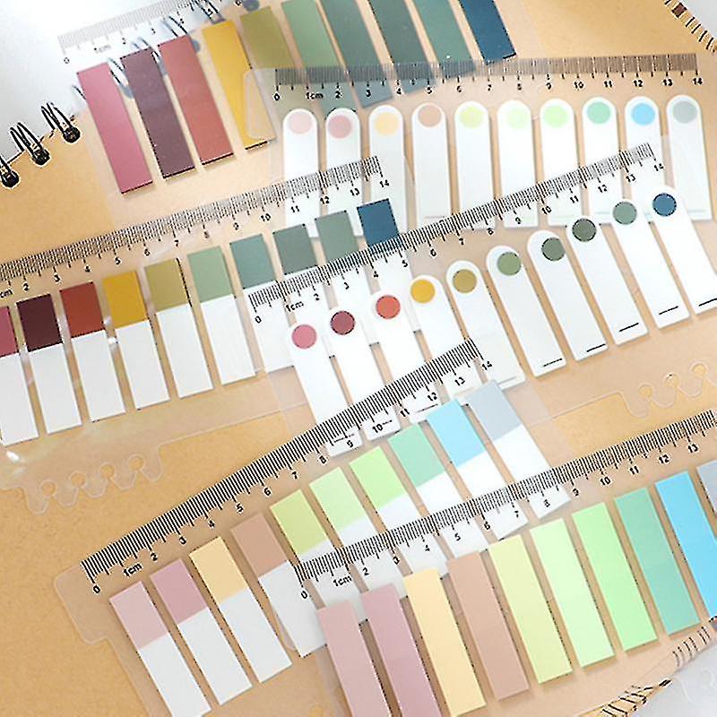 Self Adhesive Point Marker Memo Sticker Paper Multicolor Index Sticker Fluorescent Fine Label