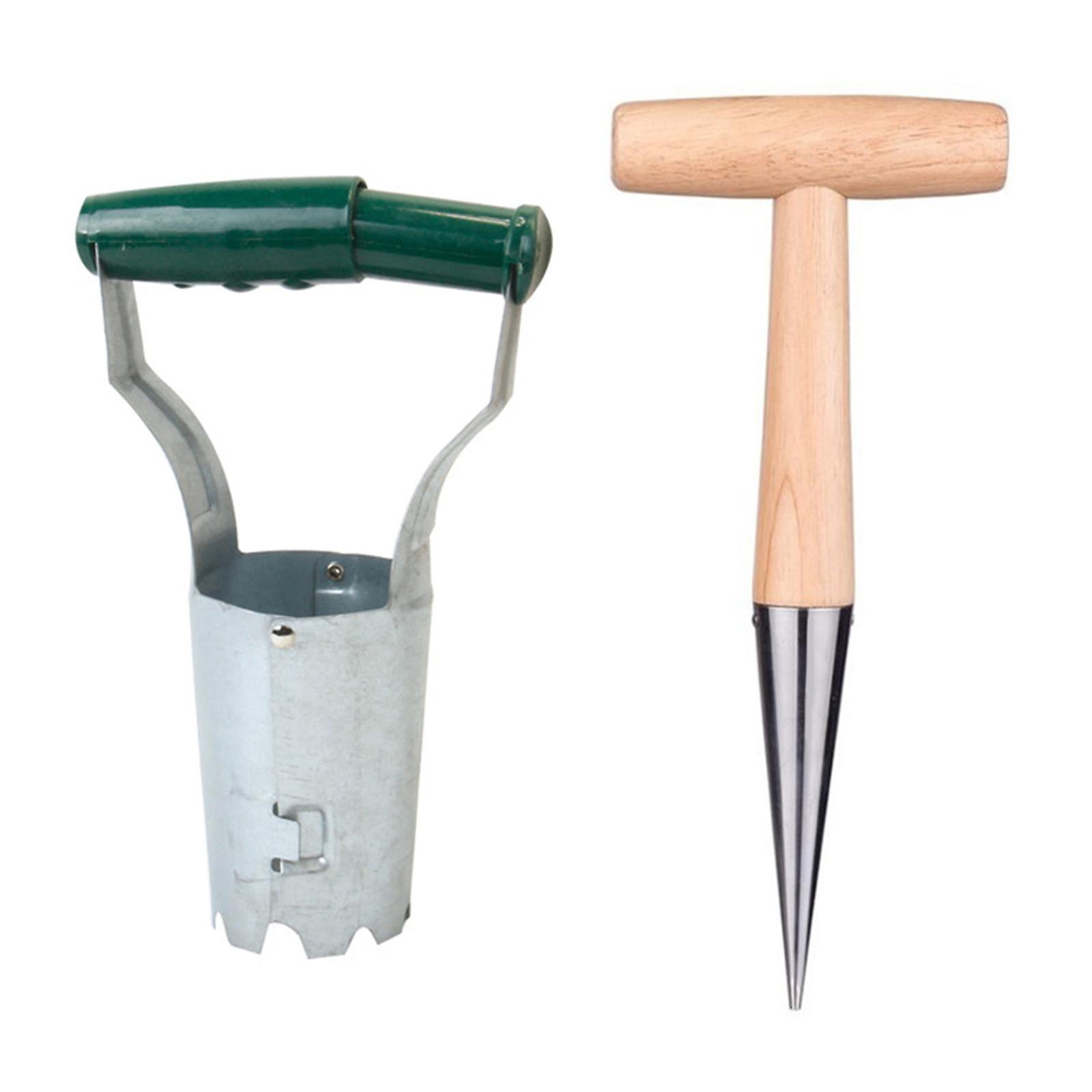 2x Planting Seeds and Bulb Tools Hand Digger Soil Insertion Seedling Remover