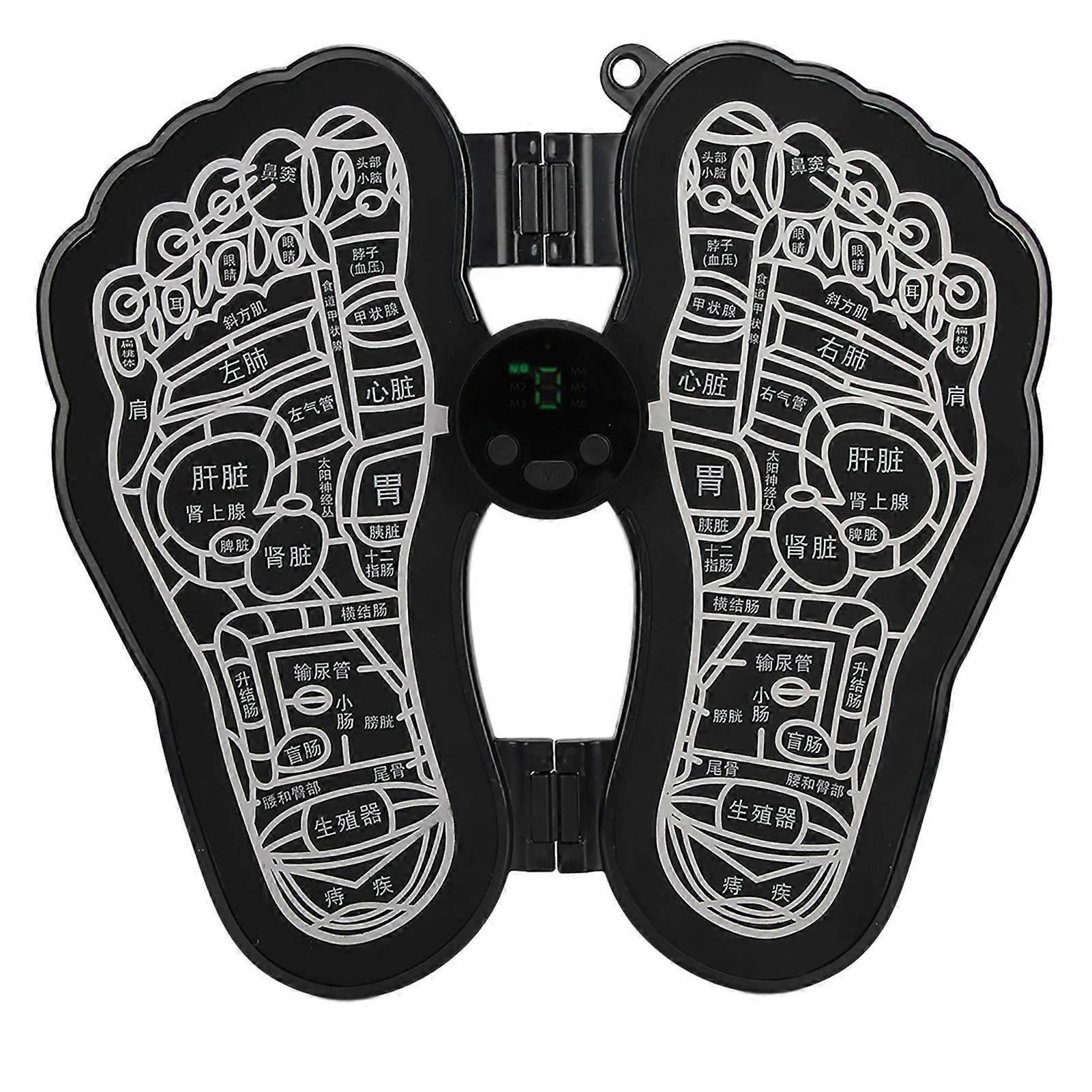 Coussin de massage des pieds à impulsions EMS pour la maison, soulagement des douleurs musculaires, physiothérapie, masseur de pieds, type de batterie