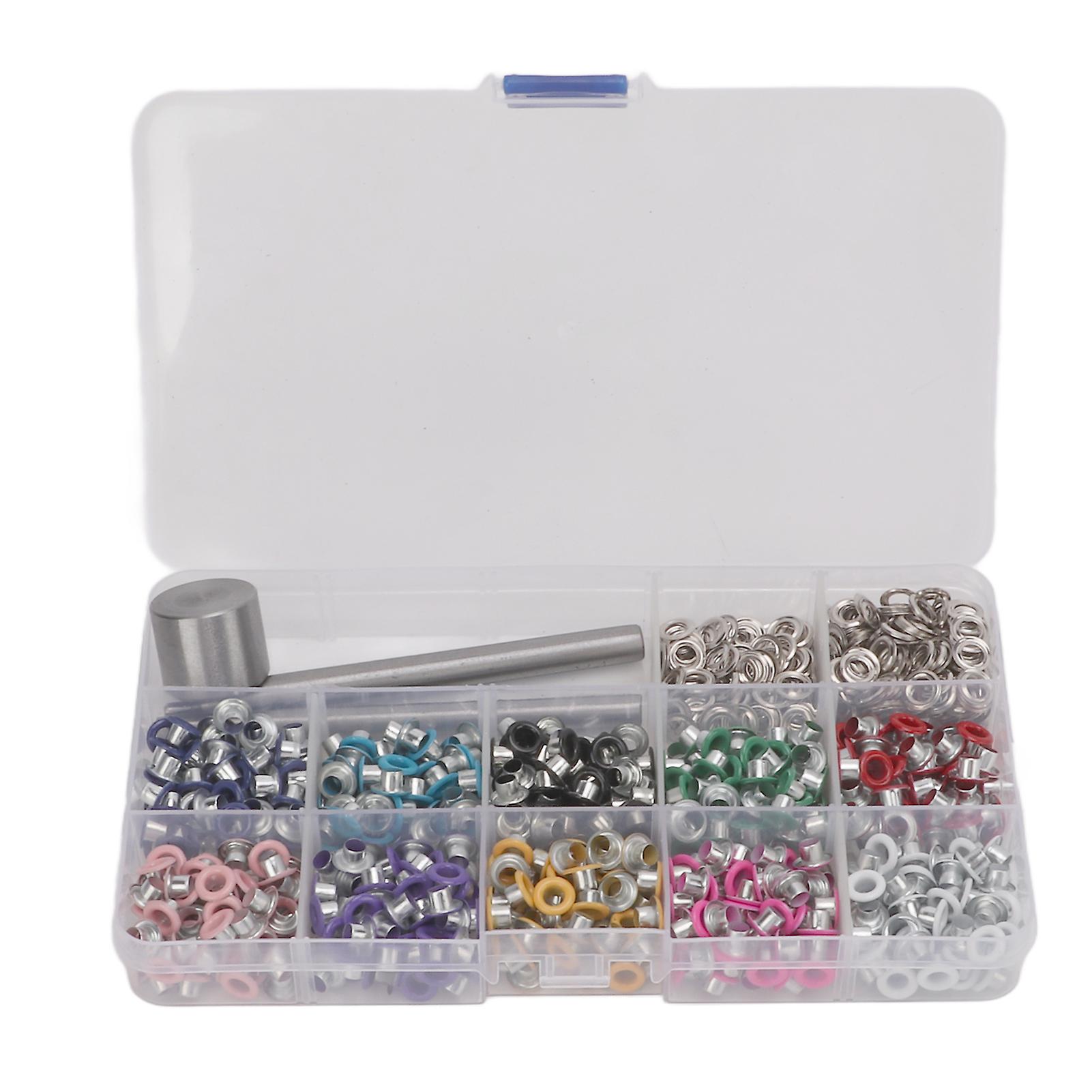 4mm Eyelet Grommet Tool Kit - Multicolor DIY Decorations Set for Pants, Hats, and Accessories
